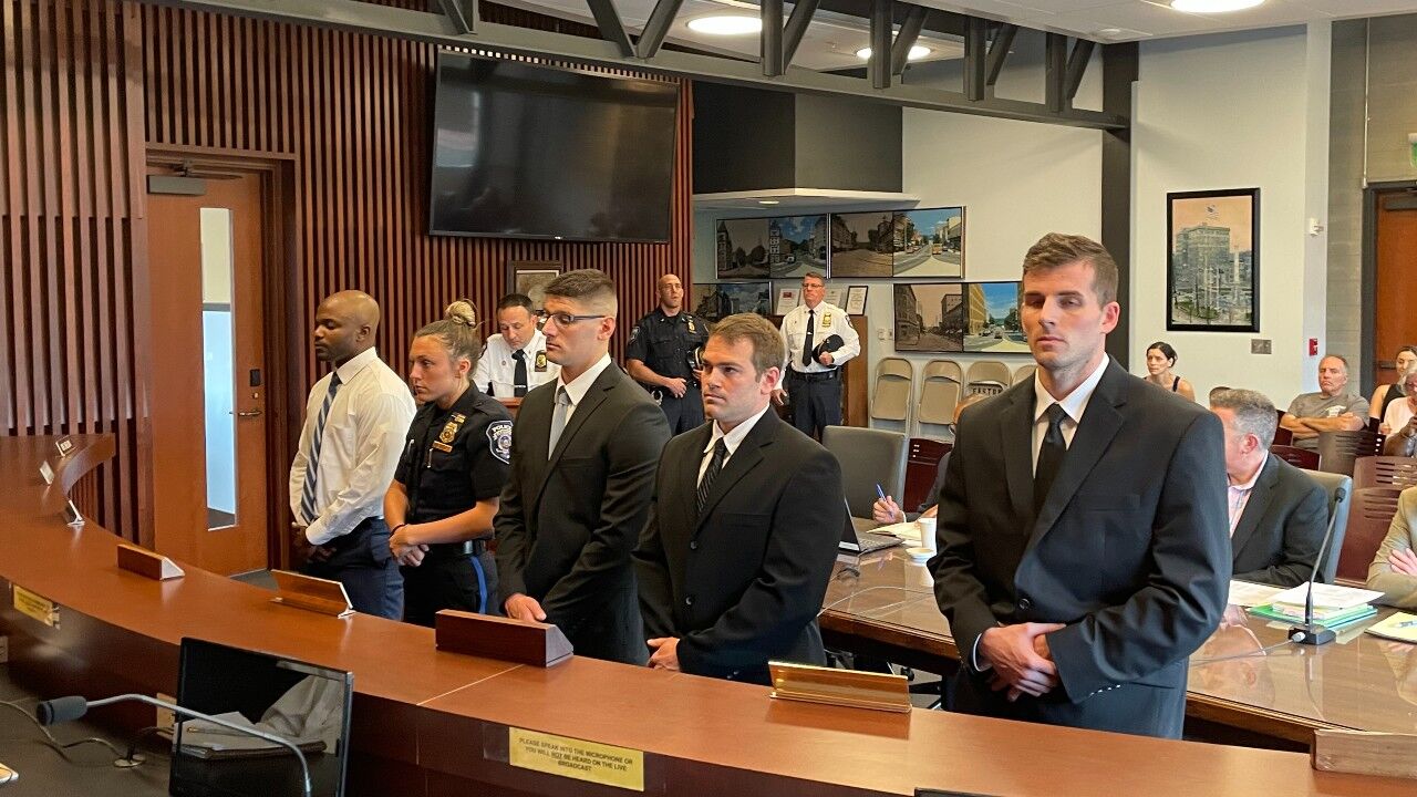 Easton police recruits